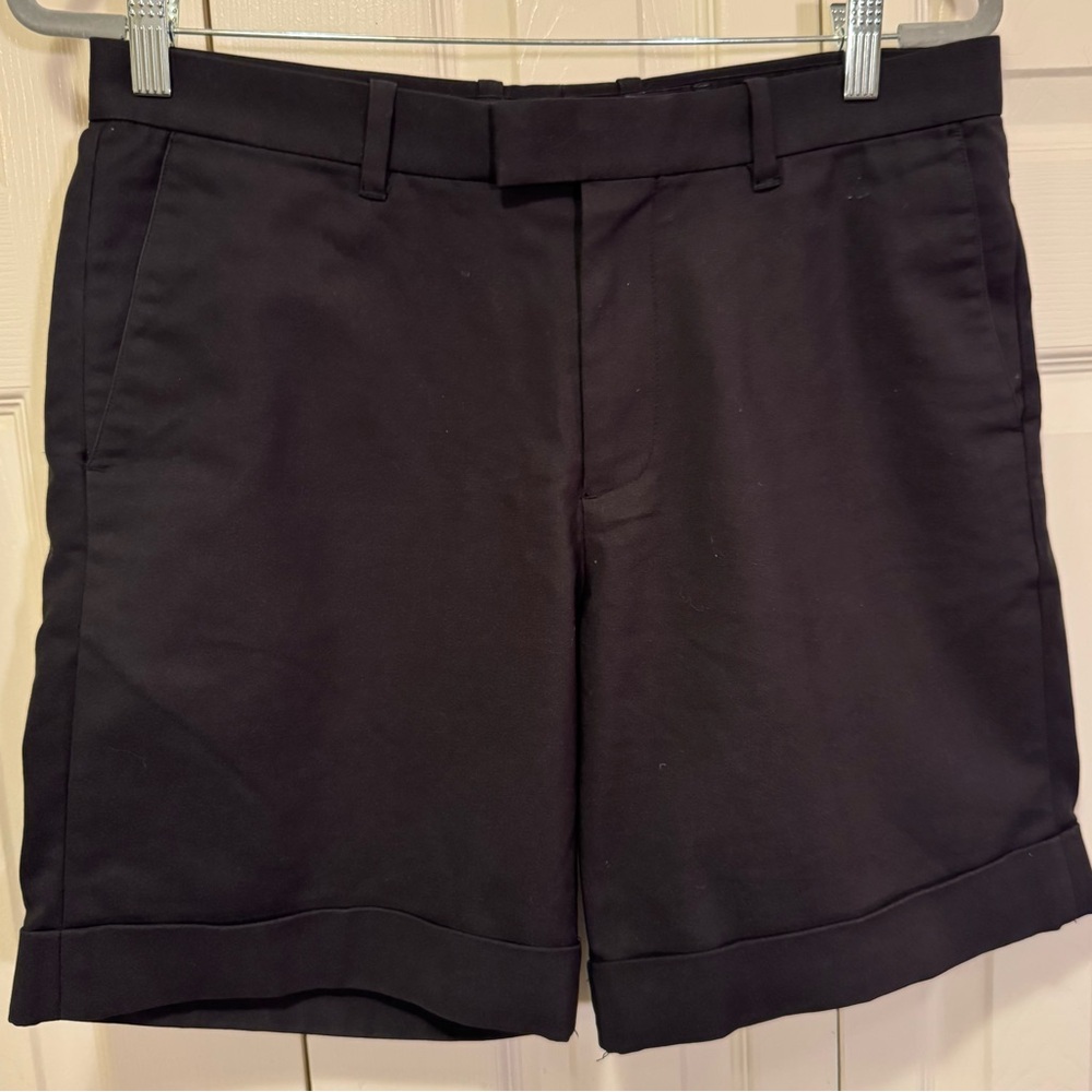 H&M Men's Black Flat Front Shorts